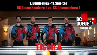 1. Bundesliga - Tisch 4 - BC Queue Hamburg 1 vs. SG Johannesberg 1