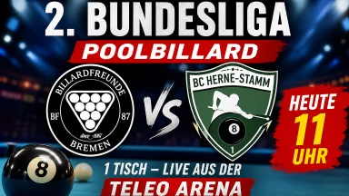 2. Bundesliga Pool Billardfreunde Bremen vs BC Herne-Stamm 1 live