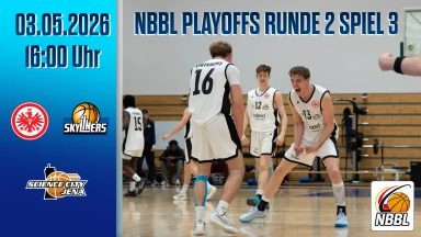 NBBL Playoffs Runde 2 Game 3:Eintracht Frankfurt/SKYLINERS vs. Science City Jena
