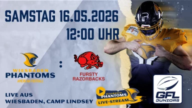 GFLJ U20 Wiesbaden Phantoms vs.  Fursty Razorbacks