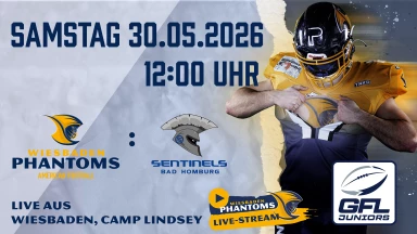 GFLJ U20 Wiesbaden Phantoms vs.  Bad Homburg Sentinels