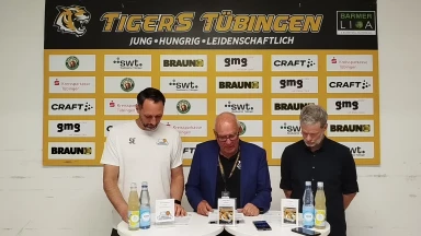 PRESSEKONFERENZ Tigers Tübingen - Eisbären Bremerhaven