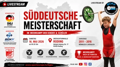 Süddeutsche Meisterschaft Gewichtheben im Mehrkampf der Kinder & Schüler
