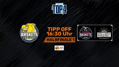 RSM Ebner Stolz Jugend-TOP4: Baskets Juniors Oldenburg vs. Team Baskets Bonn / Köln RAG - Halbfinale 1