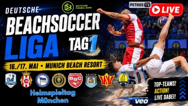 Deutsche Beachsoccer-Liga | Tag 1 aus München ⚽ Action & Top-Teams!