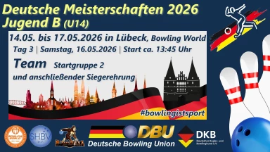 Dt. Bowling-Meisterschaften Jugend B (U14) – Team Startgruppe 2