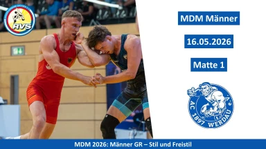 MDM Ringen 2026 - Männer GR – Stil und Freistil - Matte 1