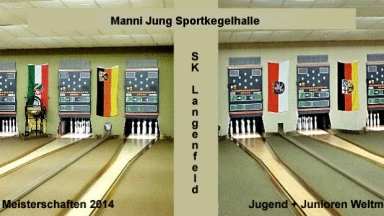 XVII. Weltmeisterschaften  im Schere-Sportkegeln  , Tag 4 Bahnen 1-4