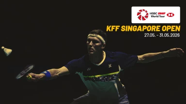 Court 1 - KFF Singapore Badminton Open 2026 - Achtelfinale