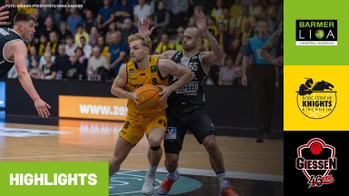 ProA Halbfinale: Bozic Estriche Knights Kirchheim vs. Giessen 46ers - Spiel 1 | Highlights