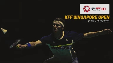 Court 1 - KFF Singapore Badminton Open 2026 - Viertelfinale