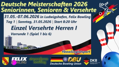 DM Senioren 2026 - Einzel Versehrte Herren I (Vorrunde 1) | Bahn 23-28