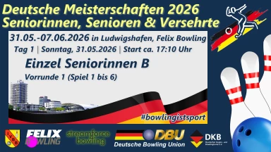 DM Senioren 2026 - Seniorinnen B (Vorrunde 1) | Bahn 11-16