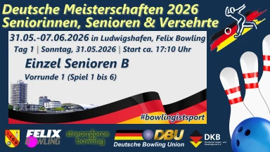 DM Senioren 2026 - Senioren B (Vorrunde 1) | Bahn 29-34