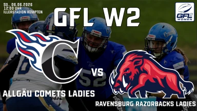 GFL Women 2: Allgäu Comets vs. ifm Razorbacks Ravensburg
