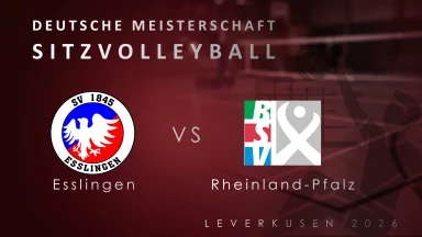 Deutsche Meisterschaft Sitzvolleyball Herren  |  Esslingen- vs - Rheinland-Pfalz