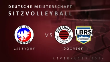 Deutsche Meisterschaft Sitzvolleyball Herren |  Esslingen- vs - Sachsen