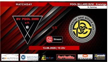 BV Pool 2000 III vs PBC Schwerte 87 VIII | Tisch 3