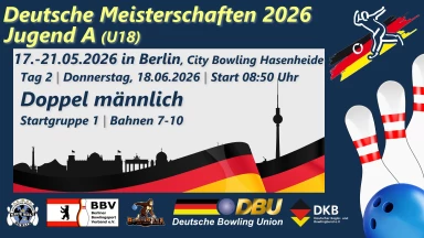 DM Jugend A (U18) – Doppel männlich Vorrunde (Bahn 7-10)