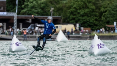 Marnie Bertram (GER) gewinnt den SFT Pump Foil World Cup in München