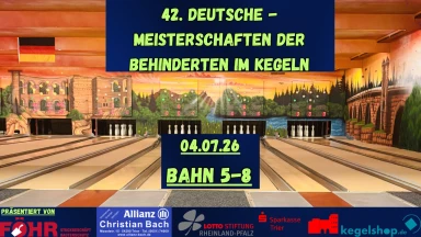 42. DM 2026 im Sportkegeln für Behinderte in Trier Tag 2 (5-8)