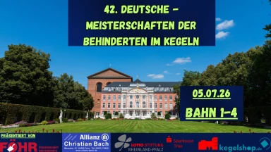 42. DM 2026 im Sportkegeln für Behinderte in Trier Tag 3 (1-4)