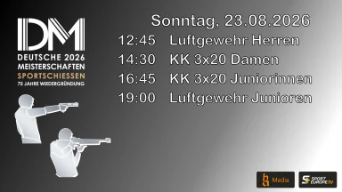 Deutsche Meisterschaft Sportschießen - Tag 3 - 23.08.2026