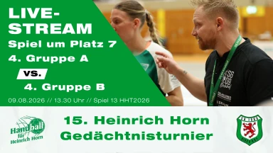 Heinrich Horn Turnier 2026 - Spiel 13 - Spiel um Platz 7