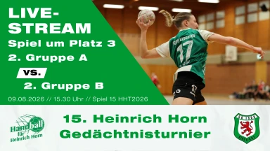 Heinrich Horn Turnier 2026 - Spiel 15 - Kleine Finale