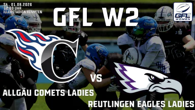 GFL Women 2: Allgäu Comets Ladies vs. Reutlingen Eagles Ladies