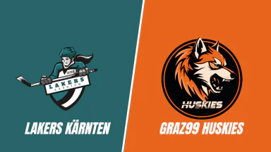 16.08.2026 | 15:45 | Women | Eis Arena 1 | Lakers Kärnten vs Graz99ers Huskies